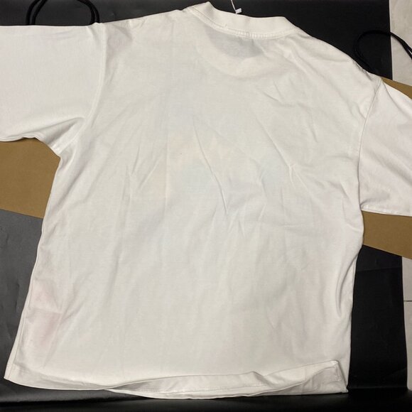 Marni T-Shirt Men White Dripping Flower-Print Cotton-Jersey Tee - Picture 3 of 3